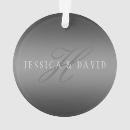 Ornamento Alterando Gradualmente Qualquer Nome(s) da Cinza G