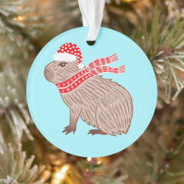 Ornamento Amantes de os animais de Natal Capybara Funny