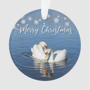 Ornamento Amor Cisnes Natal