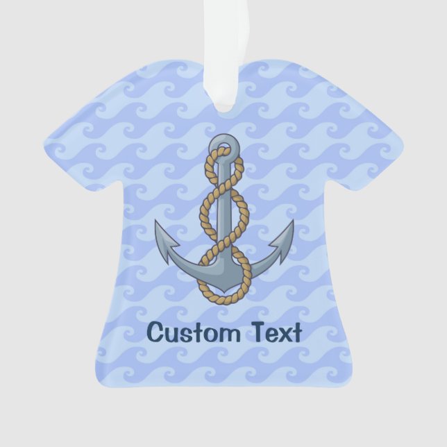 Ornamento Âncora com Corda (Frente)