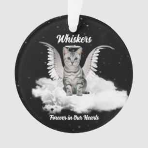Ornamento Angel Cat Pet Memorial Foto