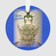 Angel Mannequin Vestido em Árvore de Natal