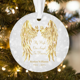 Ornamento Angel Wings Memorial Perda De Amado Um Natal