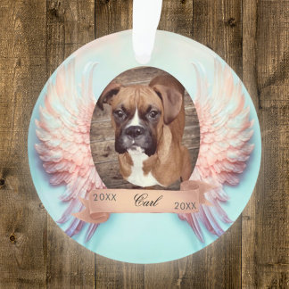 Ornamento Angel Wings Pet Memorial Acrilato