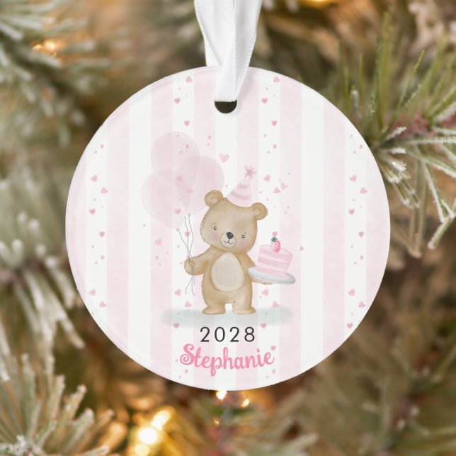 Ornamento Aniversário Beary Doce (Árvore)