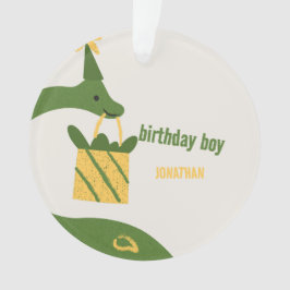 Ornamento Aniversário de Animais da Festa Roar