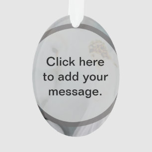 Ornamento Anjo-da-guarda do cuidado e coruja branca por