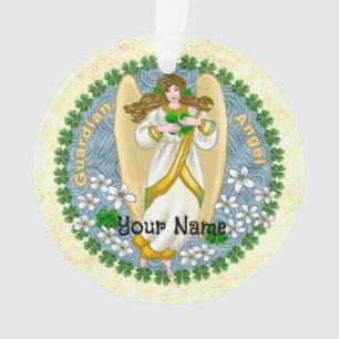 Ornamento Anjo do Trevo Irlandês