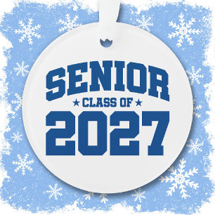 Ornamento Ano de Graduação Escola Azul Turma de 2027