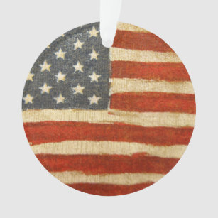 Ornamento Antiga bandeira Glória Americana