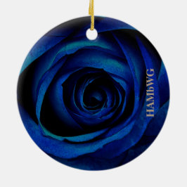 Ornamento ao quadrado HAMbyWG - Rosa azul