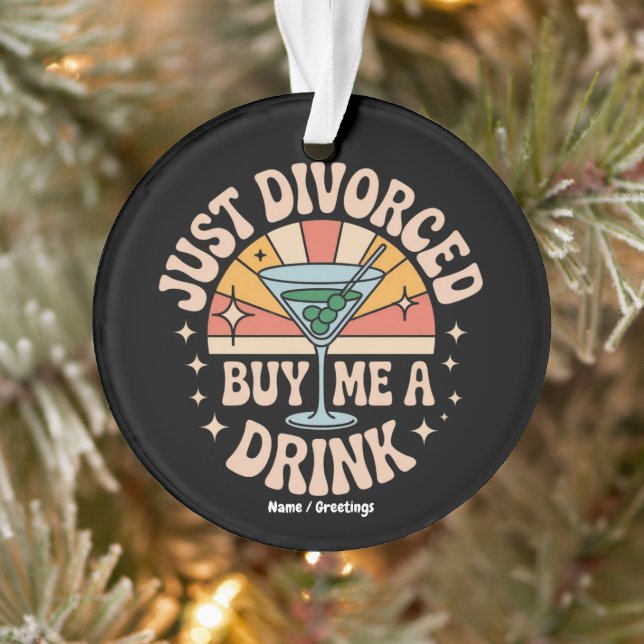 Ornamento Apenas Divorciou Comprar-Me Uma Festa De Divórcio  (Árvore)