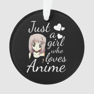 Ornamento apenas uma garota que adora anime um cosplay fofo