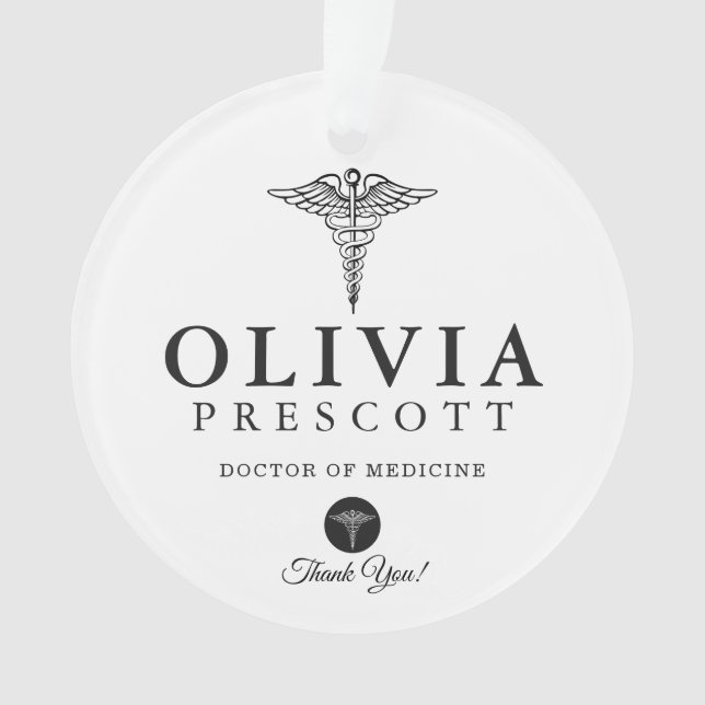 Ornamento Aposentadoria profissional médica da graduação | (Frente)