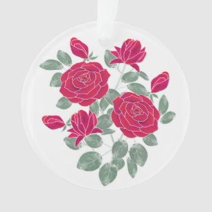 Ornamento Aquarela, flores.