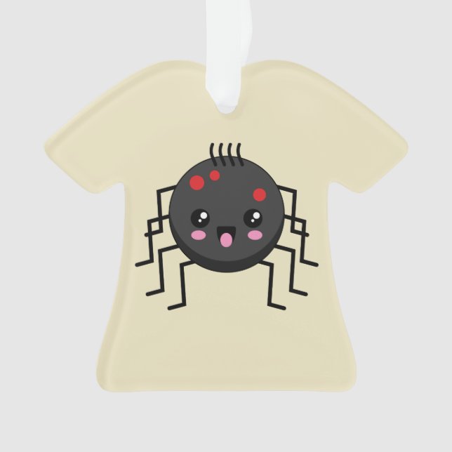 Ornamento Aranha Kawaii Cute (Frente)