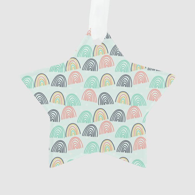 Ornamento Arcos-íris e unicórnios (Verso)