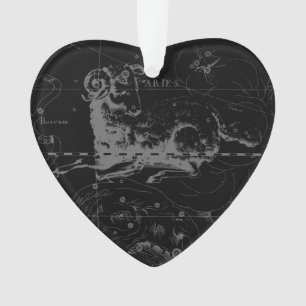 Ornamento Aries Constulation Map Engrave por Hevelius