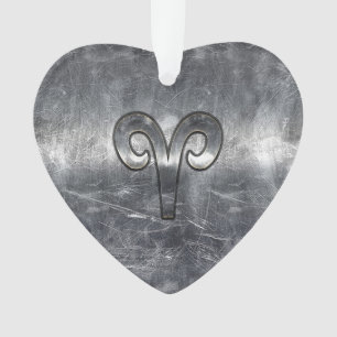 Ornamento Aries Símbolo Zodíaco Estilo Industrial