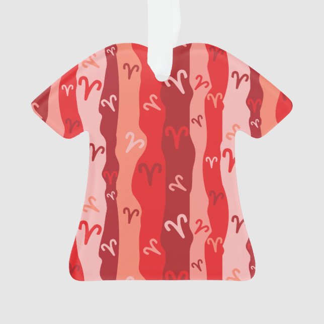 Ornamento Aries Zodiac Stripes (Frente)