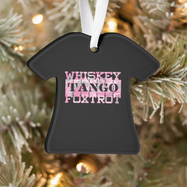 Ornamento Armário Whiskey Tango Foxtrot Pink Camo (Árvore)