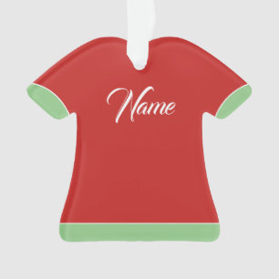 Ornamento Arnament acrílico, camisa msanta, personalizável.