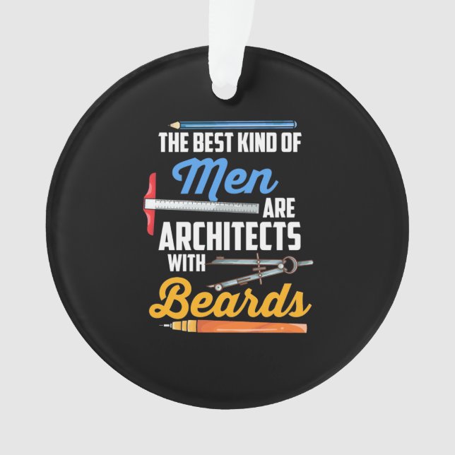 Ornamento Arquitetos masculinos com barbas (Frente)