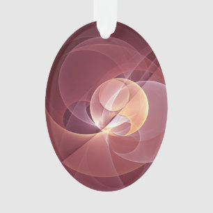 Ornamento Arte moderna abstrata do Fractal do rosa do