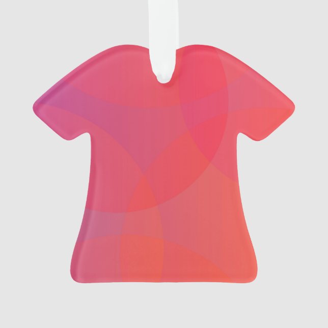 Ornamento Arte rosa, laranja, moderna, simples, legal, moder (Verso)