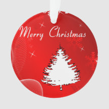 Árvore branca da silhueta Feliz de Natal