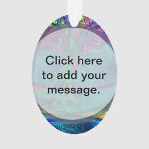 Ornamento Árvore colorida de trabalhos de arte da vida por