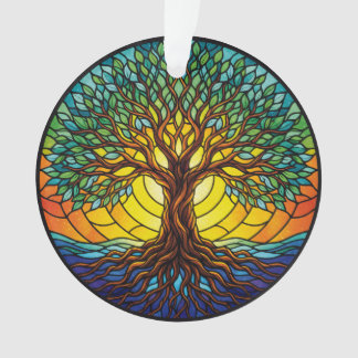 Ornamento Árvore da Vida 2025, Efeito de Vitral 1