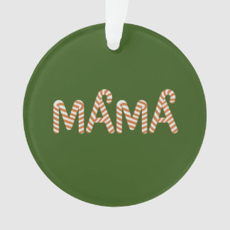 Ornamento Árvore de Bolo de Natal Mamãe Mãe Doce Família Eng
