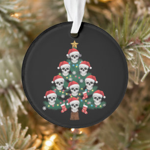 Ornamento Árvore de Natal Caveira Pijama Esqueleto Legal Pap