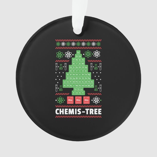 Ornamento Árvore De Natal Com Química (Frente)