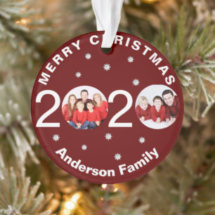 Ornamento Árvore de Natal Covid 2020 Personalizada