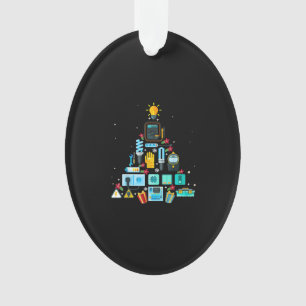 Ornamento Árvore de Natal de Elétrico Engraçado