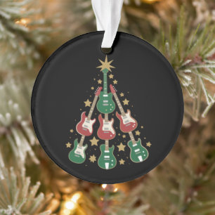 Ornamento Árvore de Natal de Guitarra Legal Presente para Am