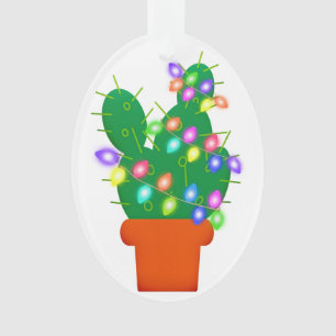Ornamento árvore de natal do cacto