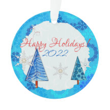 Árvore de Natal e Floco de Neve