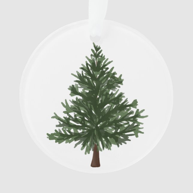 Ornamento Árvore de Natal Verde (Frente)