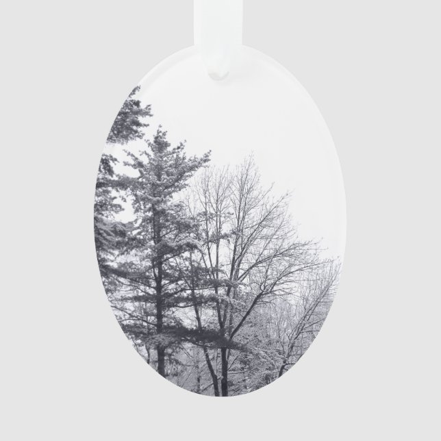 Ornamento Árvores cobertas por neve: Verticais (Frente)