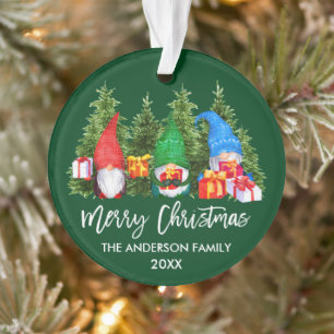 Ornamento Árvores de Gnomos de Cascas de Natal