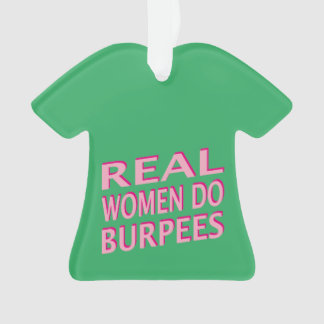 Ornamento As mulheres reais fazem Burpees