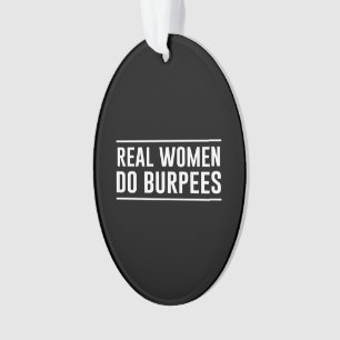 Ornamento As mulheres reais fazem Burpees