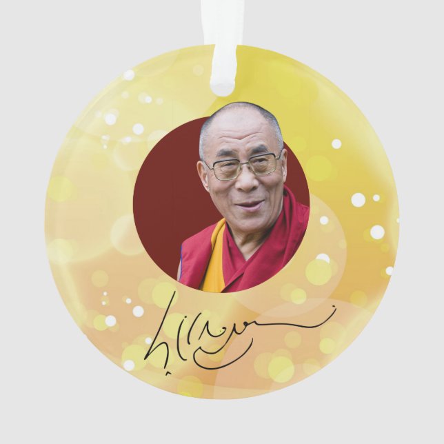 Ornamento assinatura 14 Dalai Lama (Verso)