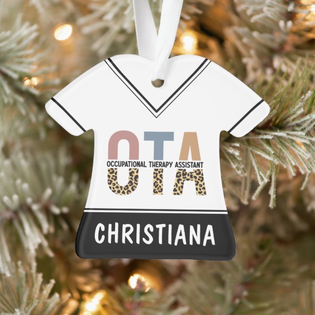 Ornamento Assistente de Terapêutica OTA Personalizada (Árvore)