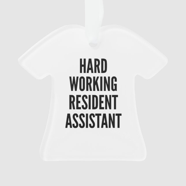 Ornamento Assistente Residente de Trabalho do duro (Frente)