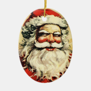 Ornamento assustador de Papai Noel do vintage