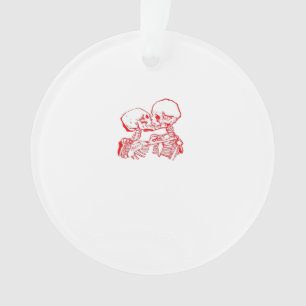 Ornamento Até que a morte nos separe (Vermelho Transparente)